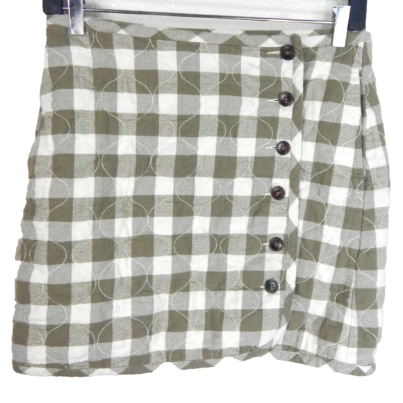 Madewell Quilted Flannel Mini Skirt - Picture 2 of 4